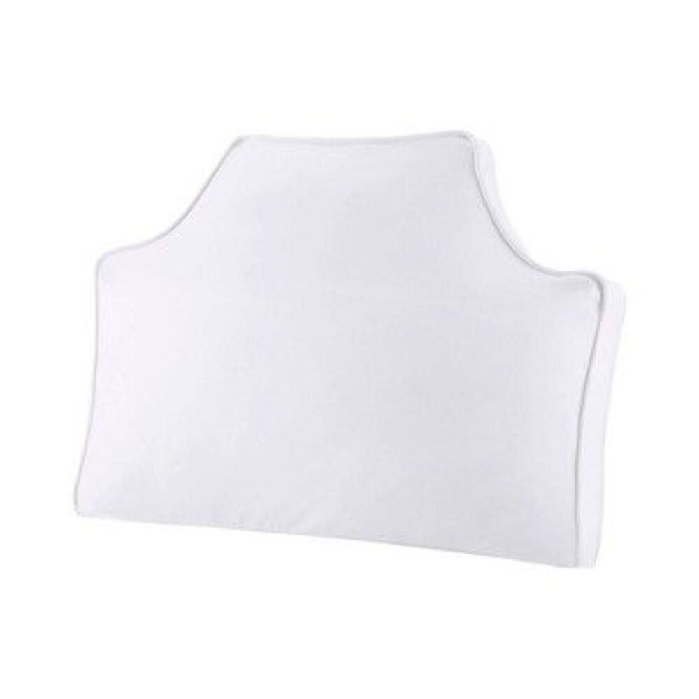 26"x34" Oversized Headboard Cotton Canvas Lumbar Throw Pillow White